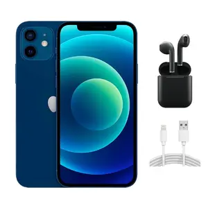 Refurbished iPhone 12 Mini (Unlocked)-Acceptable Condition with Wireless Earbuds & 1 Year Warranty A2176