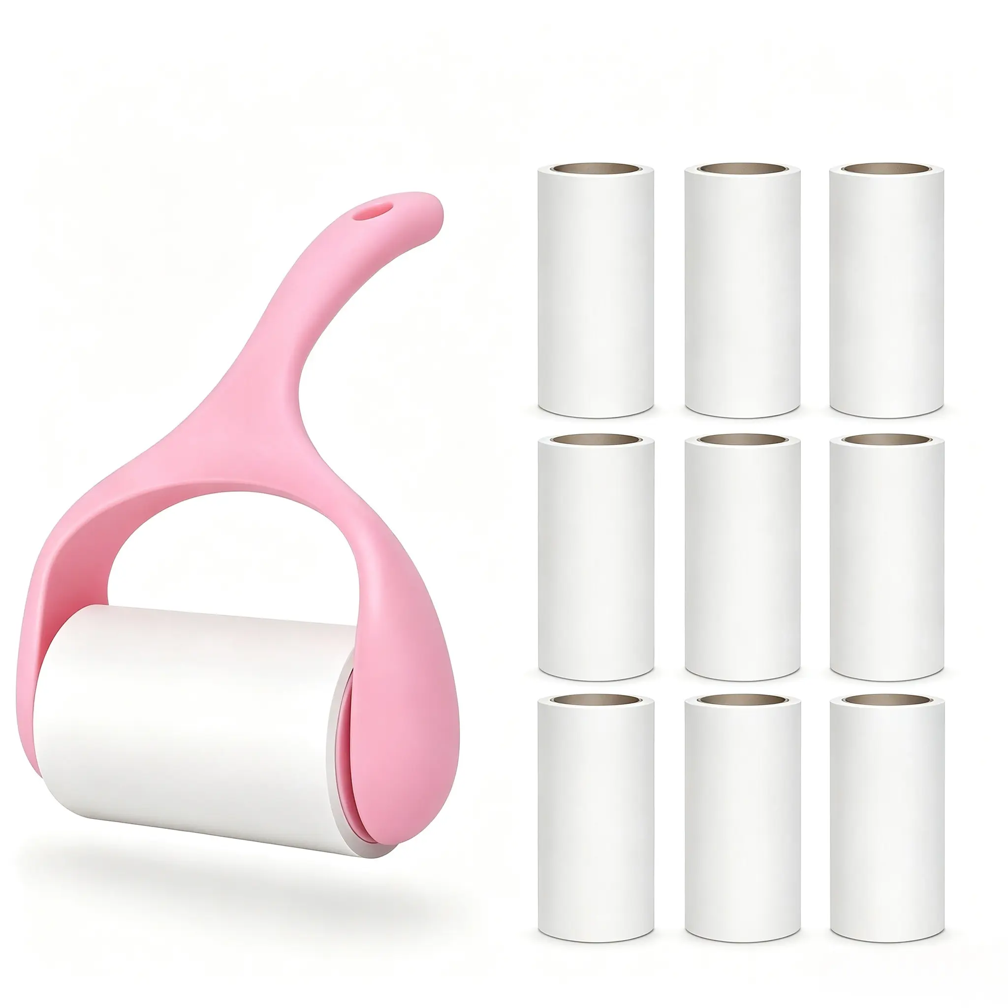 Lint Roller with Refills,Strong Adhesive Durable Pet Hair Remover,Quickly Picks Up Dog & Cat Fur,Lint and Dust from Clothes,Couch,Furniture,Car Seats