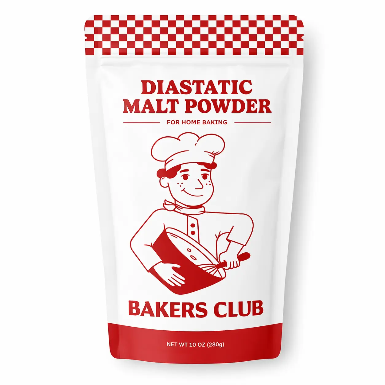 Bakers Club Diastatic Malt Powder for Home Baking - 10 oz - Boosts Dough Rise for Better Breads & Consistent Results - Organic & Clean - Perfect for Sourdough, Pretzels, & Pizza Crusts