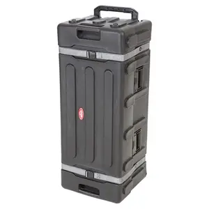 SKB Drum Hardware Case with Wheels, Durable Polyethylene Mobile Storage, Black