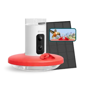 Birdfy Smart Hummingbird Feeder with Camera, Auto Detect Record Bird Video, Instant Notification, Live View, Solar Powered Hummingbird Feeders for Outdoors Ant Bee Proof, 14oz, Gift for Bird Lovers, SummerVibes, Petlovers