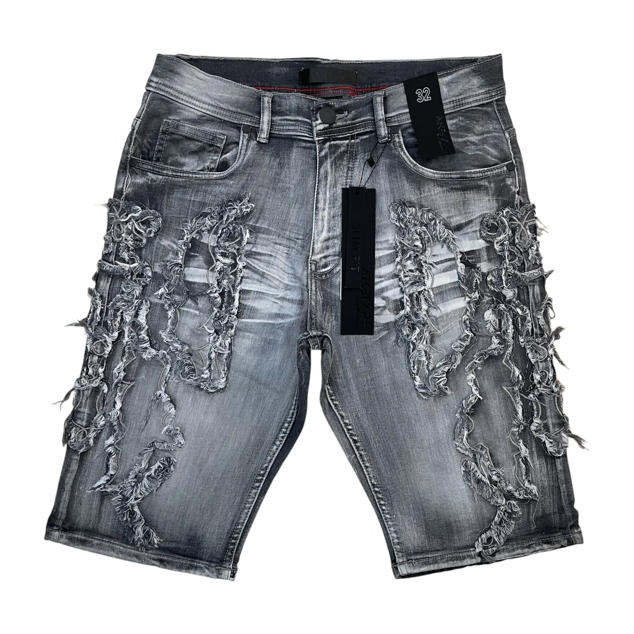 S615 - Raw Art Slim-Fit Stretchable Shorts