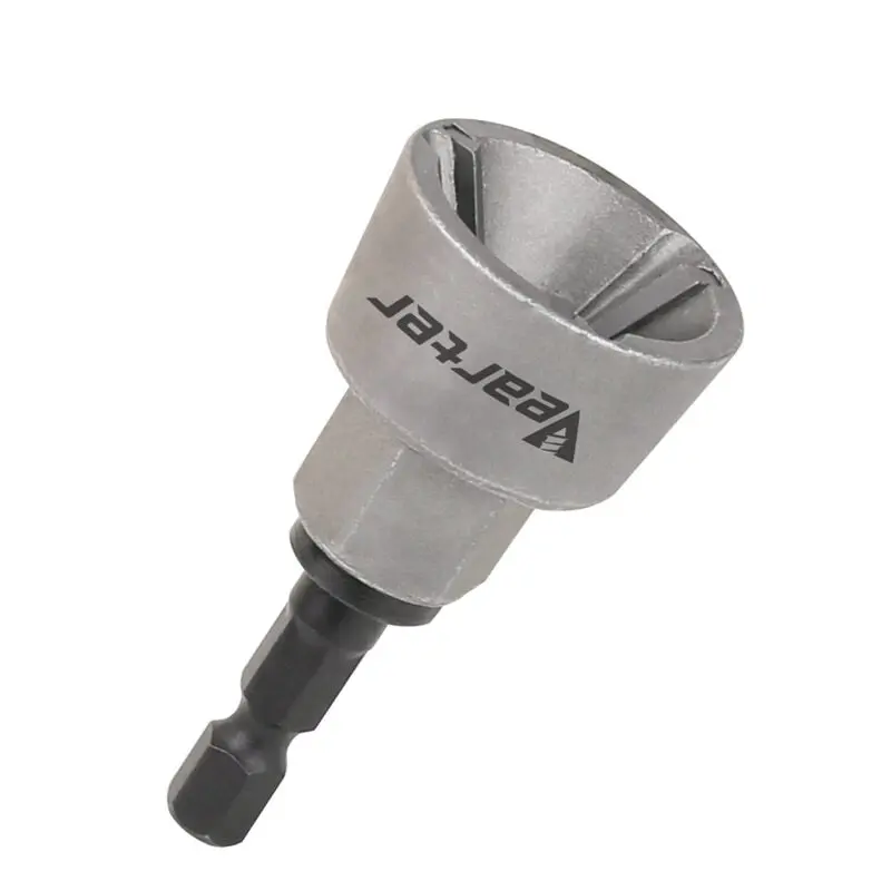 1 Pcs Tungsten Carbide Blade External-Internal Deburring Chamfer Tool (20mm) with Hex Shank, 56mm Countersink Drill Bit for Steel Repair Users, Fasteners, Hard Plastic, Brass, Copper (0-400 RPMs, Safety Cutting)