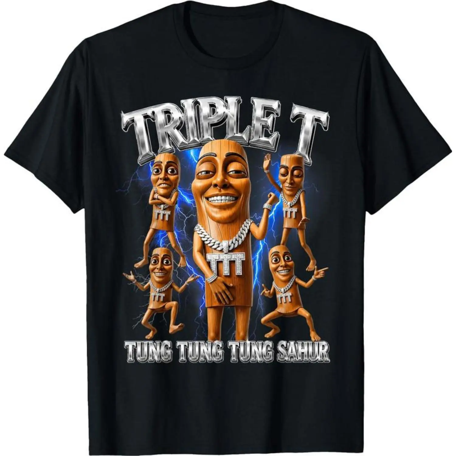 Triple T Sahur Brainrot Meme Shirt - Funny Graphic Tee