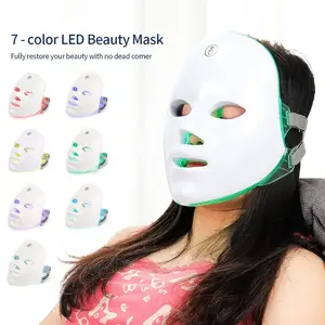 Rechargeable Facial LED Mask, 7-Color LED Photon Beauty Mask, Skin Renewal Home Use, Lifting Skincare, Beautifying Mask