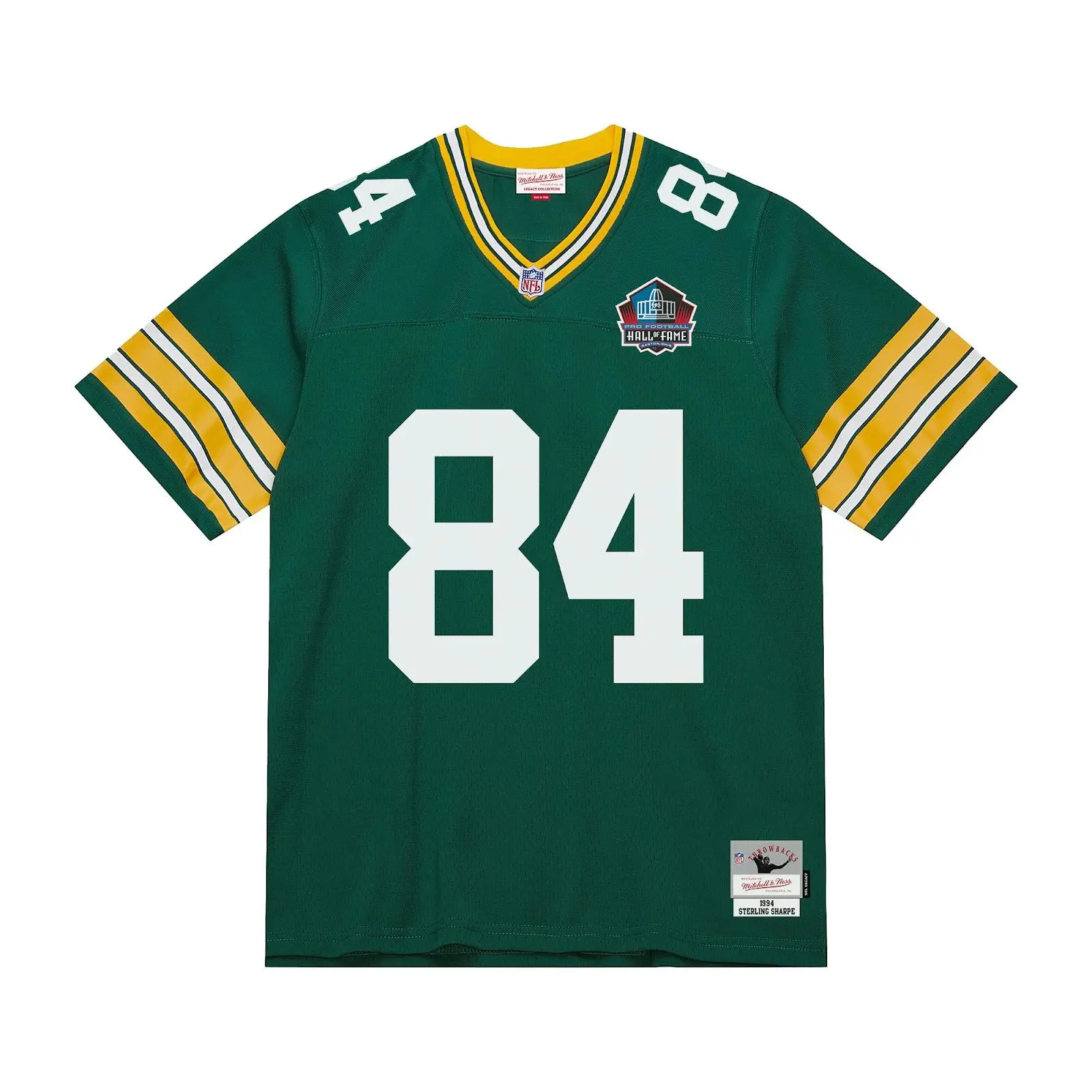 Sterling Sharpe Green Bay Packers 1994 Green Legacy Jersey NFL Throwback Mitchell & Ness