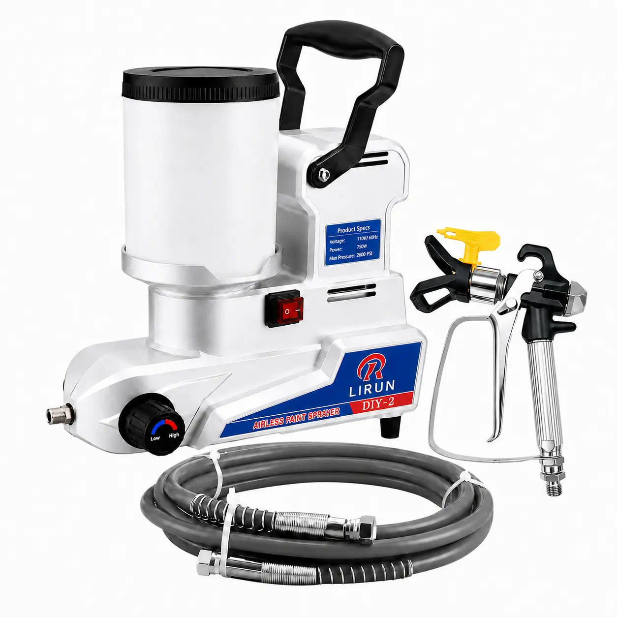 【Summerfinds】R LIRUN Airless Sprayer 750W, 2600 PSI, 2.5 L/min, 0.66 Gal, Complete 10-Piece Paint Sprayer Kit for walls, paint sprayer for beginners, best paint sprayer for home use
