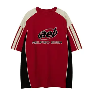 Aelfric Eden Contrast Color Speedway Racing Tee Crew Necks Raglan Shirt
