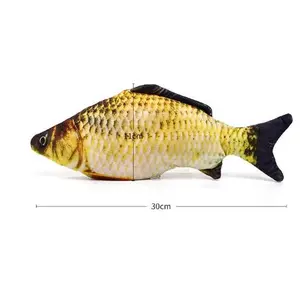 Bionic Fish Plush Electric Jumping Toy for Cats