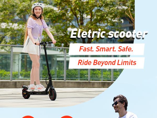 【summervibes】Long Range Commuter Electric Scooter, 22MPH/18MPH Max Speed, 21 Miles Long Range,10''/8.5'' Tires, Folding Electric Scooter Adults with Head Lights 【summervibes】Long Range Commuter Electric Scooter, 22MPH/18MPH Max Speed, 21 Miles Long Range,10''/8.5'' Tires, Folding Electric Scooter Adults with Head Lights