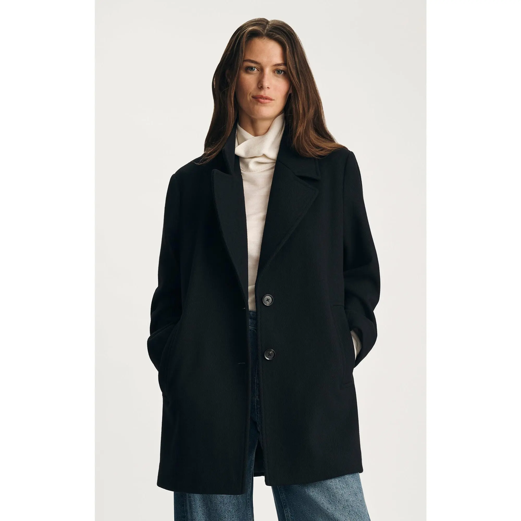 EDITION PEACOAT IN BLACK