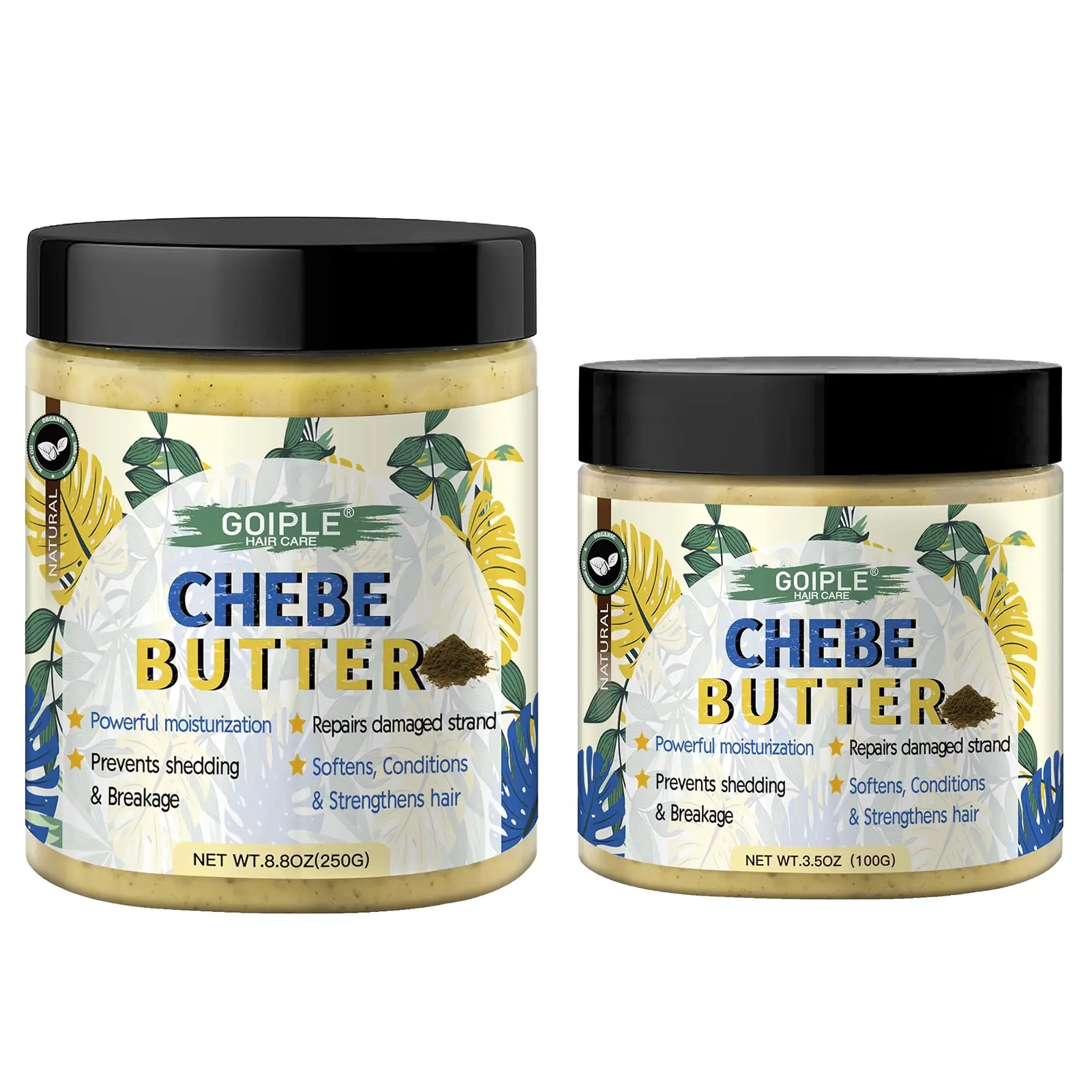 Goiple Chebe Butter Hair Growth Boost Deep Conditioner - Rich Creamy Blend for Adult Normal Hair, Moisturizing, Hydrating, Strengthening Haircare Treatment