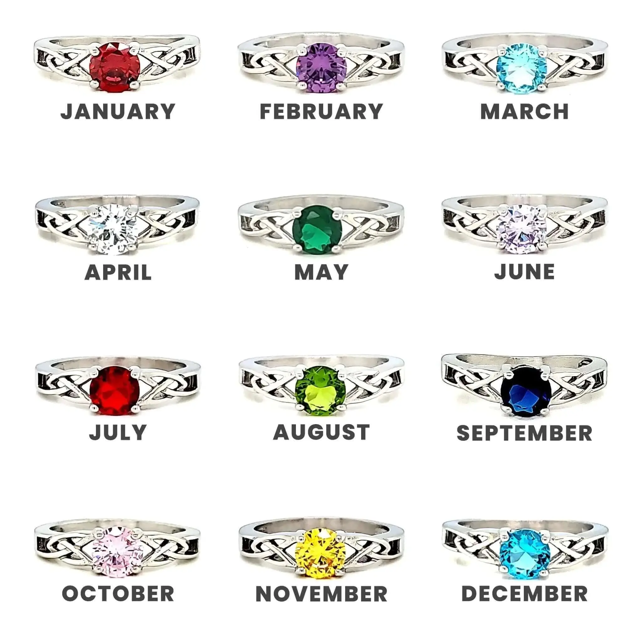 Celtic Birthstone Ring Celtic Birthstone Ring