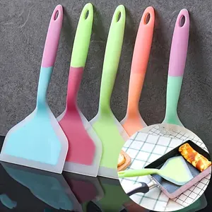 1/2/4 PCS Silicone Spatula heat resistant up to 446°F, non stick cooking utensil, Kitchen Gadgets, Kitchen Utensils, for kitchen cooking, designed for stirring and flipping during breakfast prep and family meals on the stove or grill