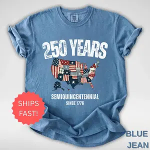 Retro Usa 250 Map Comfort Colors® Shirt, 4th of July Shirt, Celebrate 250th Anniversary Bible Verse Shirt Usa Flag Religious Tshirt