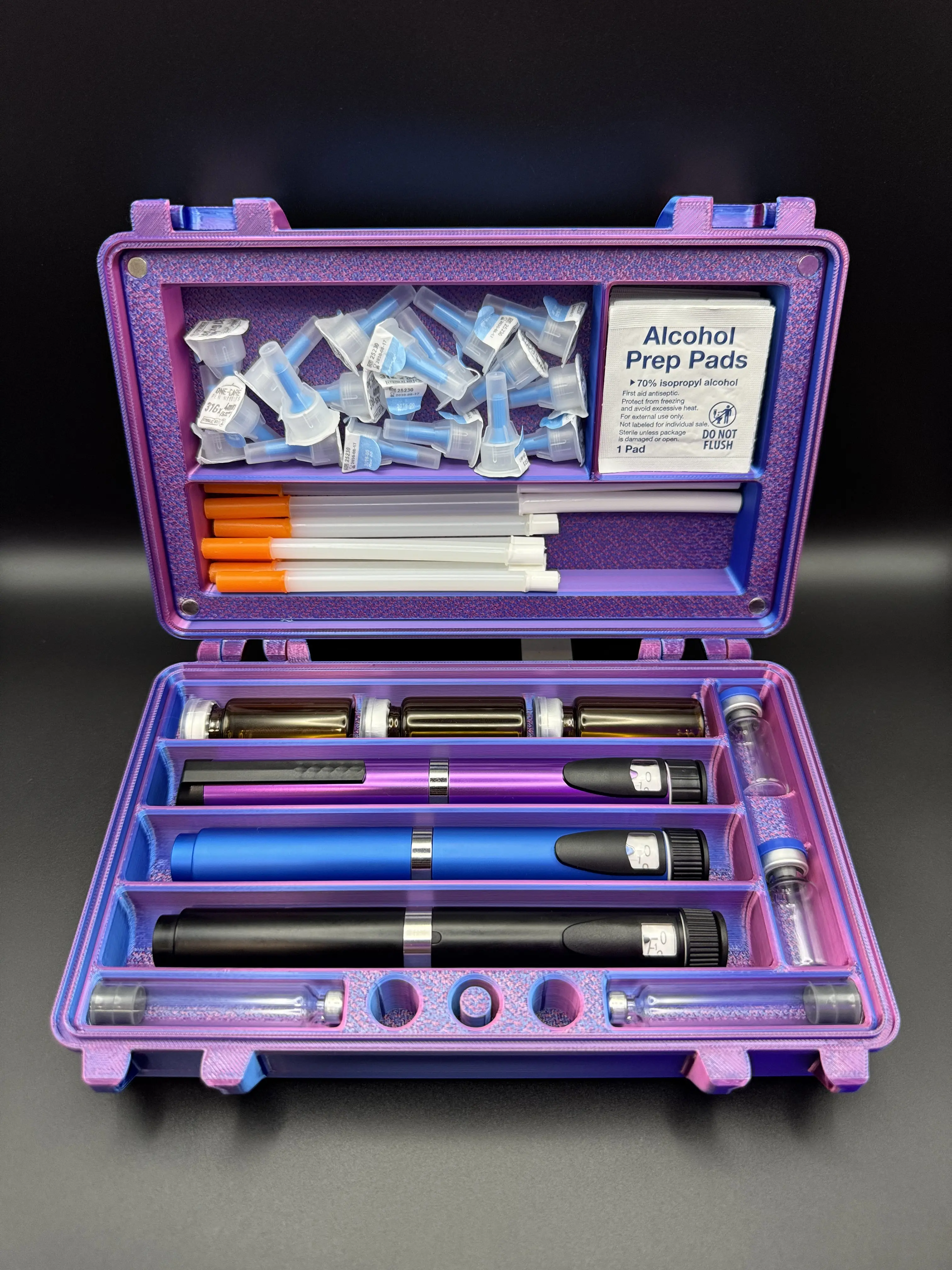 3 Pen Peptide Case With Built In Primer