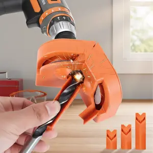 Drill Bit Sharpener with 2 Grinding Wheels: A portable, multipurpose tool for grinder attachments. This power drill bit sharpener is designed to work with all types of bits.