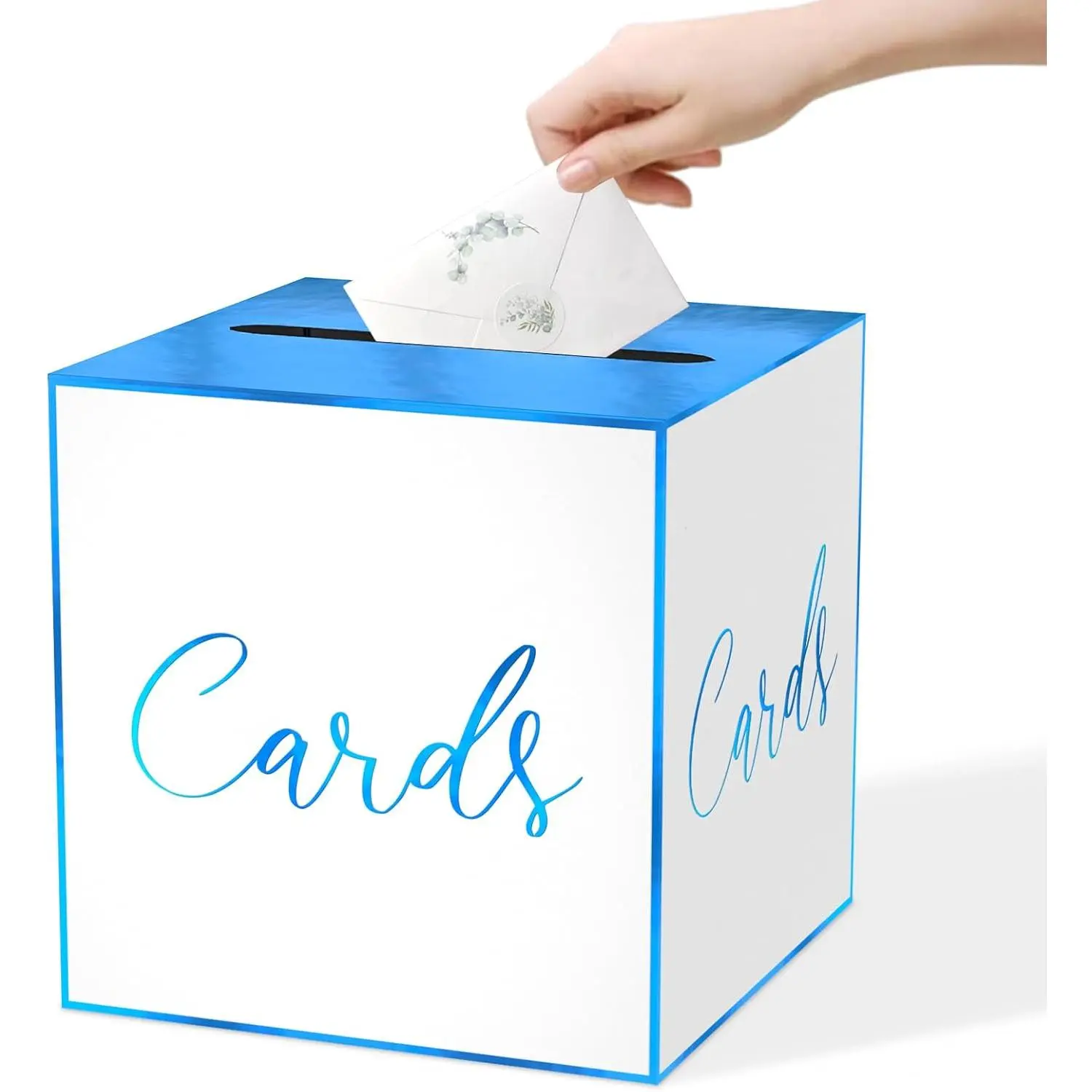 White Cards Blue Foil