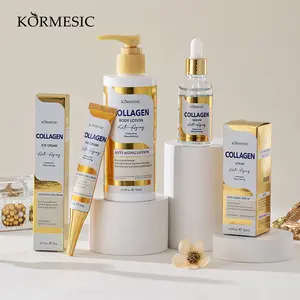 3-in-1 Complete Collagen Skincare Kit – Eye Cream + Face Serum + Body Lotion, Anti-Wrinkle & Hydrating Set for Women, Firming, Brightening & Moisturizing Bundle for Smooth, Glowing Skin