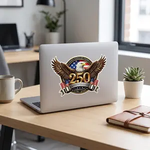 USA 250th Anniversary Commemorative Sticker - Versatile Home Decor & Car Accessory, Refrigerator Decal