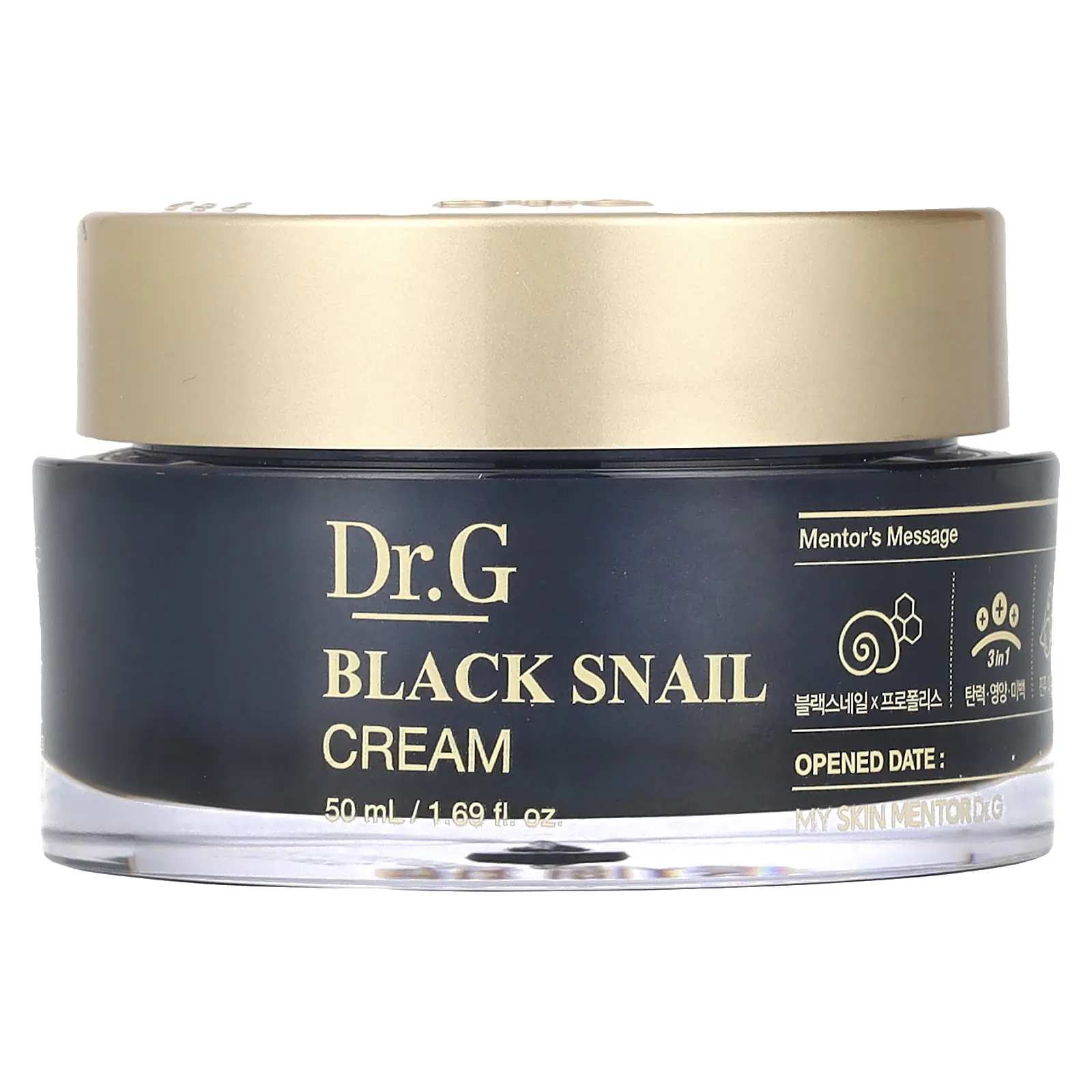 Dr. G Black Snail Cream, 1.69 fl oz (50 ml)