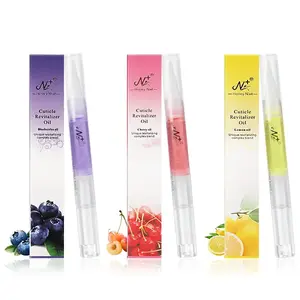 3PCS Nail Growth Oil For Strength and MoistureOrganic Nail Care Blend, Cuticle Oil Pen ( Lemon& Blueberry & Cherry Flavors) Daily Gel oil  for  cuticles Gentle Peeling Manicure Moisturize Moisturizer nailgrowthoil