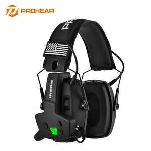 PROHEAR Tactical Electronic Shooting Earmuffs hearing with 4X Sound Amplification – Ear Protection & Walkie Talkie Set for Hunting, Shooting Range & Tactical Communication