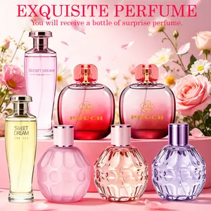 1 Pack Women Perfume Random (3.38 FL OZ / 100 ML) – Contains 1 Bottle of 7 Wood Scents (Cedar/Sandalwood/Amber/Vanilla/Pine/Oud/Patchouli) Each with 14.285% Probability, Unbox Surprise, Gift for Her.