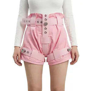 Pink Diaper Cover Shorts Anti-Leakage Pants Reusable Washable Underwear Restraint Shorts Magnetic Lockable Waist Bladder Protection for Incontinence/ABDL Diaper Lover/Elderly/Patients/Nursing Care