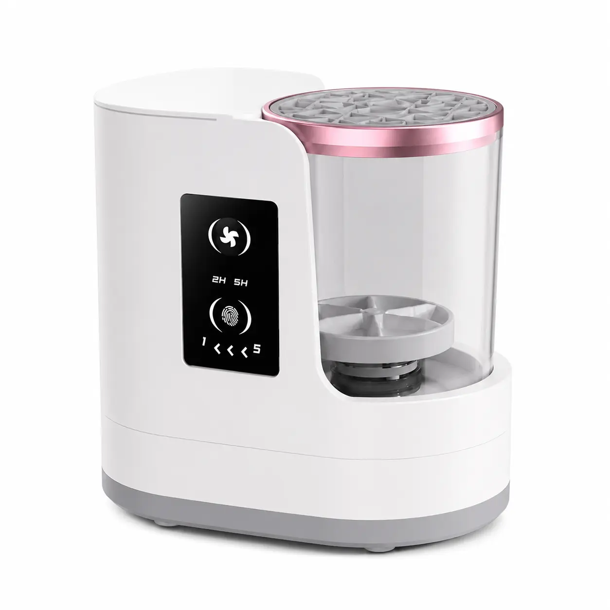 Automated Makeup Brush Cleaner with LCD Touchscreen