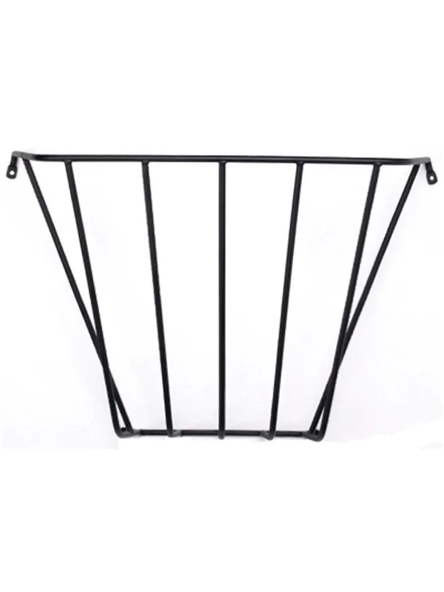 Round Steel Wall Hay Rack, 25x27x10 in, 14.25 lbs Home Organizer Storage Rack with Compression Design, Prevents Animal Injury, Free of Harmful Parasites & Bacteria