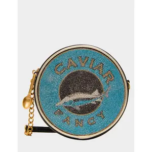 Betsey Johnson KITSCH CAVIAR CROSSBODY BLUE