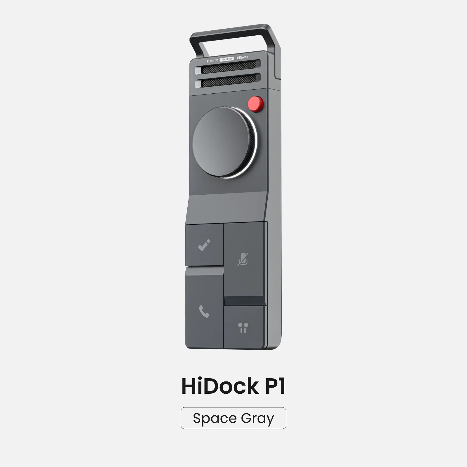 HiDock P1 AI Voice Recorder for Bluetooth Earphones, with Free AI Transcription & 3 Recording Modes for In-person & Online Meetings