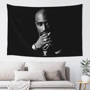 2pac Tapestry Wall Hanging Home Decoration Wall Blanket Dormitory Living Room Bedroom Backdrop Poster