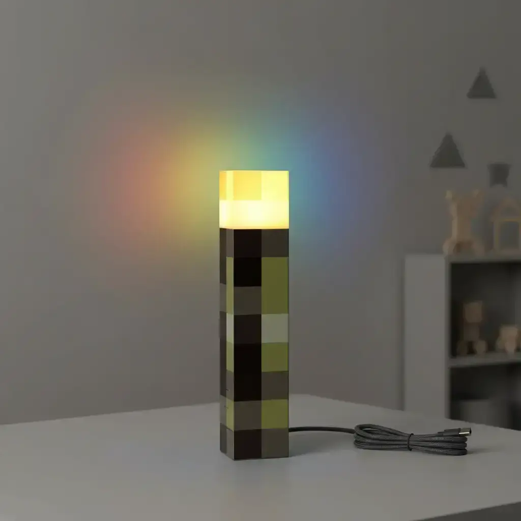 Glowing Wall Lamp Flashlight, USB Rechargeable Night Light, 7 Lighting Modes, Hanging or Handheld LED Lighting, Ideal for Kids Room Decor, Nightlight For Bedroom, USB Powered Lamp, LED Lights Bedroom