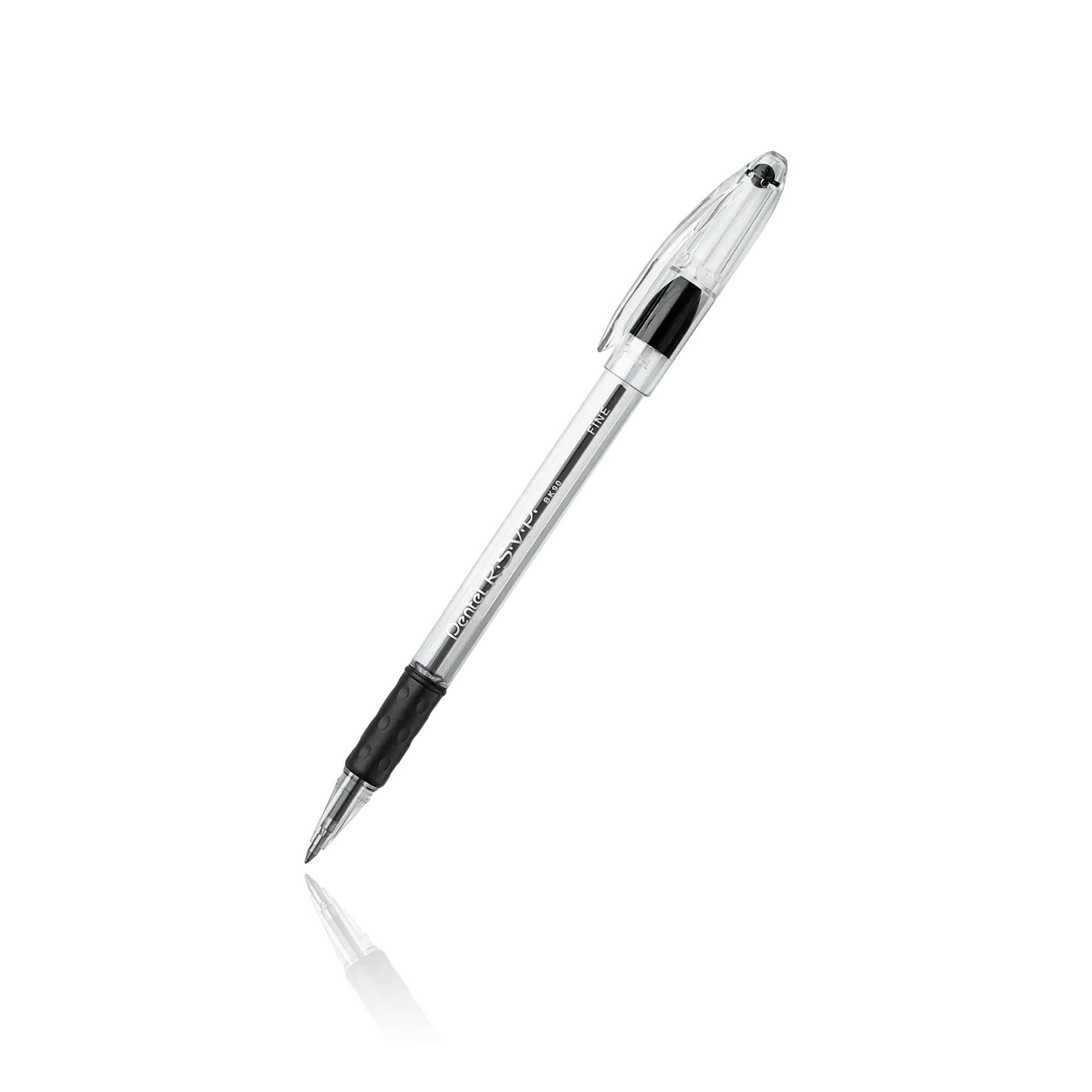 R.S.V.P. Fine Ballpoint Pen - 0.7mm Fine Point, Refillable, Stainless Steel, Ergonomic, Well-Balanced Barrel, Smooth-Writing Office Stationery for Signing