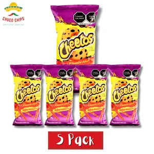 Cheetos | Bolita, Nacho, Poofs, Palomitas, Torcidtios, Cheetos Mix, Xtra Flamin' Hot | 5 Pack of Chips or Bundle of 6 Each | Authentic Mexican Chips | Spicy Crunchy Snack | Authentic Mexican Chips & Snacks by Chuco Chips