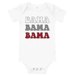 Bama Onesie | Alabama Football | Football Season | Baby Short Sleeve One Piece | Baby Onesie | Baby Shower Gift