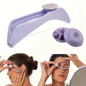 1pc Hypoallergenic Mini Facial Hair Remover, Spring Thread Hair Remover, Easy Cheek and Eyebrow Hair Removal, DIY Makeup Beauty Tool for Sensitive Skin, Facial Care Tool