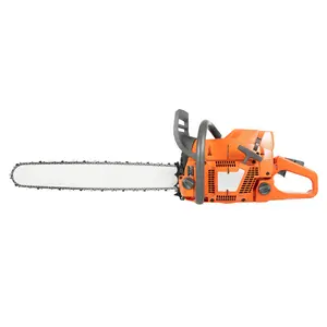 71.8cc 2-Stroke Gasoline Chainsaw with 24-Inch Guide Bar, 3.9KW High Power Gas Powered Chain Saw for Tree Cutting, Wood Logging & Farm Use, Easy Start & Low Vibration