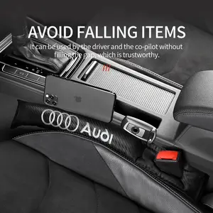 Universal Car Seat Gap Filler Soft Pad Leather Material, Anti-Drop Gap Decoration Accessory for Audi Models, Fits Multiple Audi Vehicles