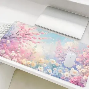 Pastel Cherry Blossom Extended Mouse Pad | Dreamy Spring Floral Desk Mat | Non-Slip Rubber Base for Gaming & Office Decor#CherryBlossomDeskPad #DreamySpringMat #PastelFloralDecor #GamingMousePad #SoftStudySetup
