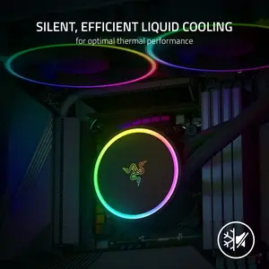 Razer Hanbo Chroma RGB AIO Liquid Cooler 240MM (aRGB Pump Cap)