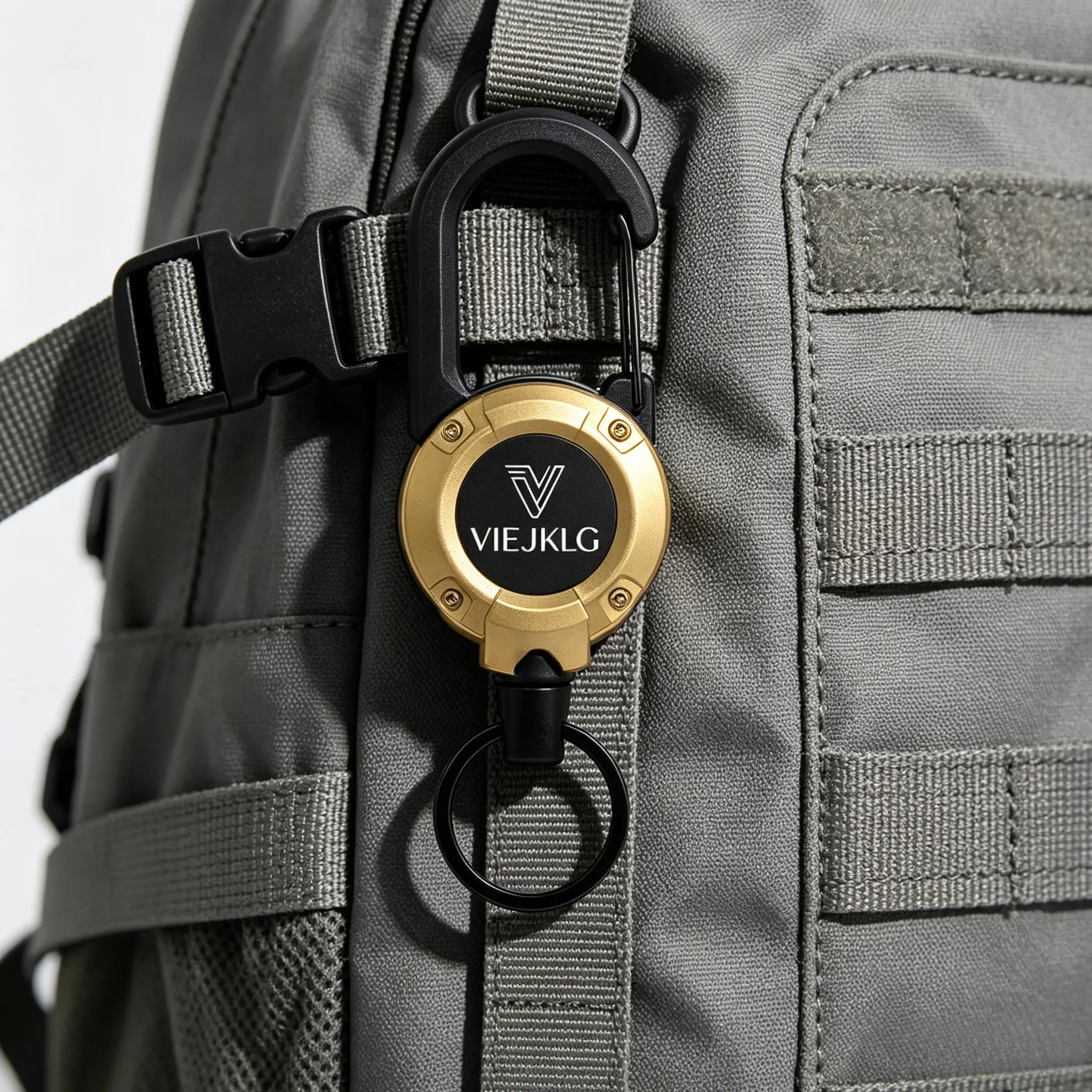 Heavy Strength Retractable Steel Wire Key Holder, 3-in-1 Multi-purpose Anti-lost Lanyard Clip for Outdoor Sports Construction Daily Carry