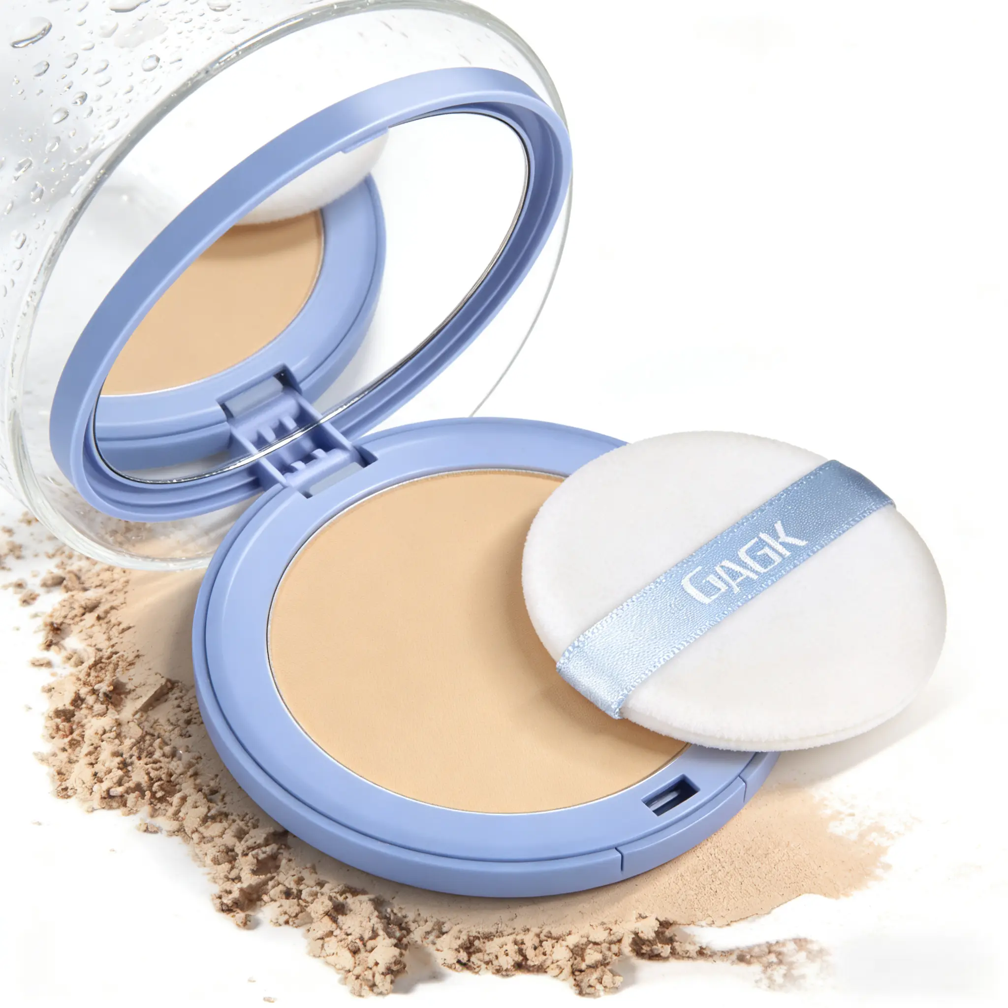 Pressed Setting Powder - Smooth Makeup, Flawless Finish, Lightweight Natural Look, Daily Compact Cosmetic for Makeup Use