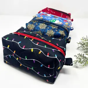 Christmas Boxy Makeup bags