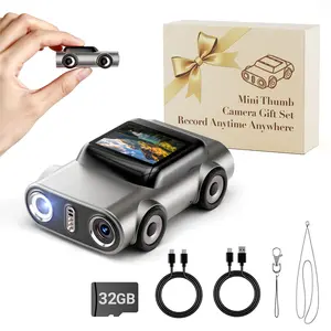 Mini car shaped camera, 32GB memory card for immediate purchase and use. Capable of taking photos and recording videos, with 4K image quality. Students shoot vlogs and record scenery outdoors, with one machine for multiple uses and full cost-effectiveness