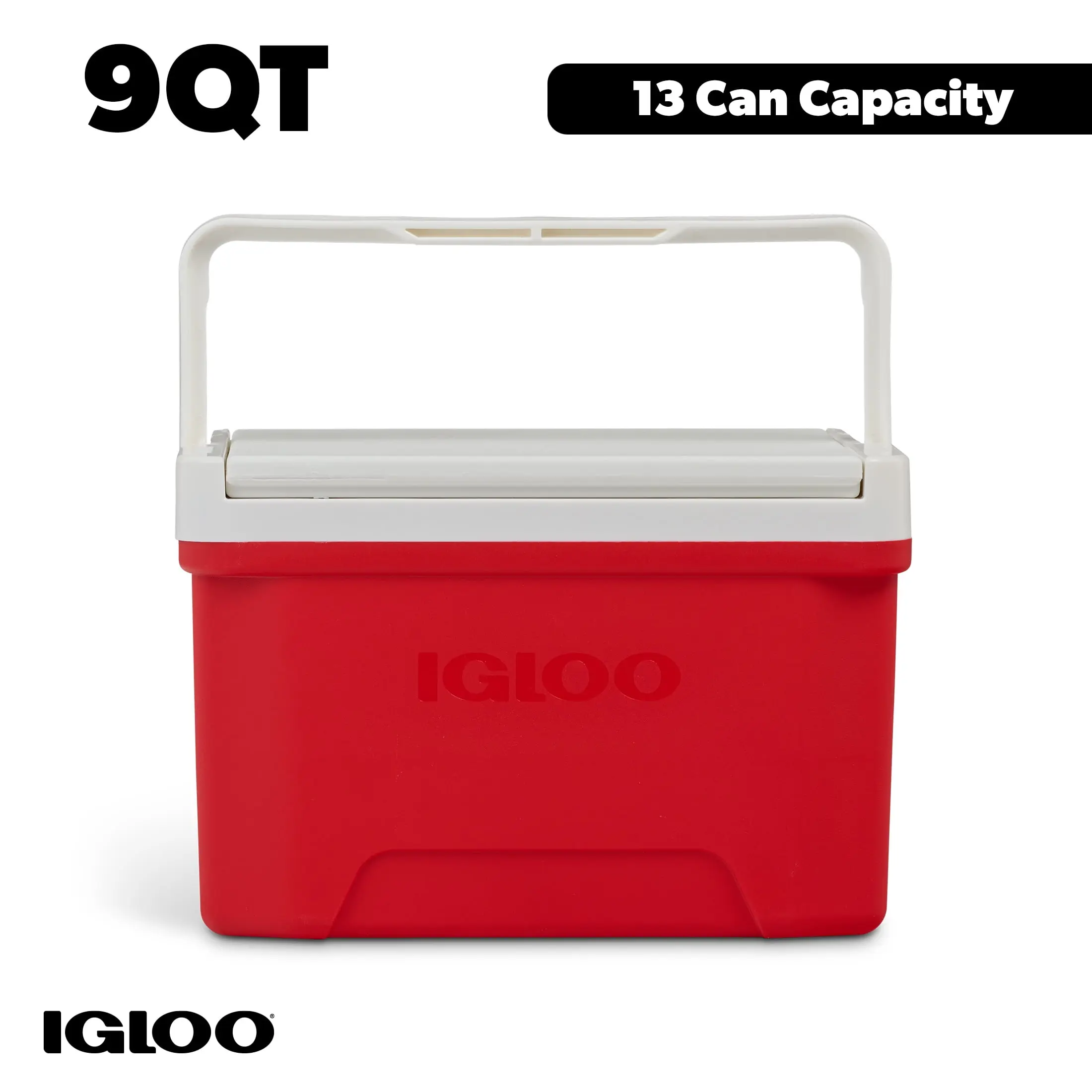 Igloo Small Cooler, 9 Quart Laguna Ice Chest, 13 Can Capacity, Red Igloo Small Cooler, 9 Quart Laguna Ice Chest, 13 Can Capacity, Red