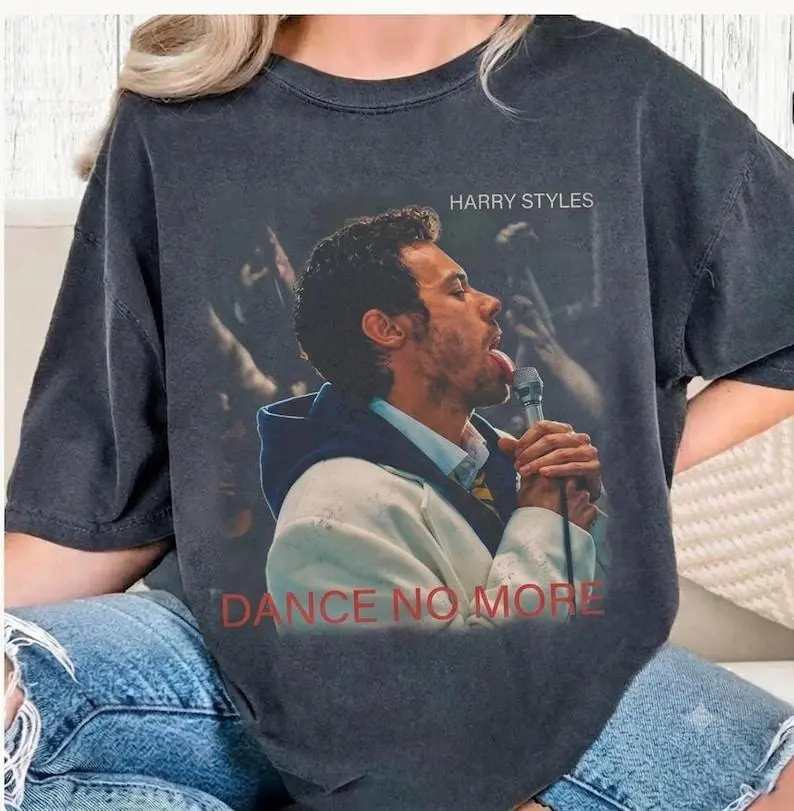 Comfort Color Harry Dance No More T-Shirt, Concert Graphic Tee Kiss All the Time Styles Shirt Disco, Occasionally Album Gift For Fan