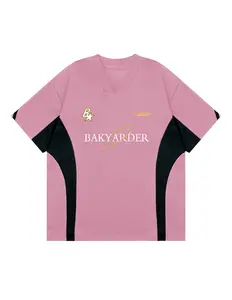 BAKYARDER 90s Vintage Jerseys Hip Hop Oversize Shirts Sports Casual Unisex Streetwear Tshirt